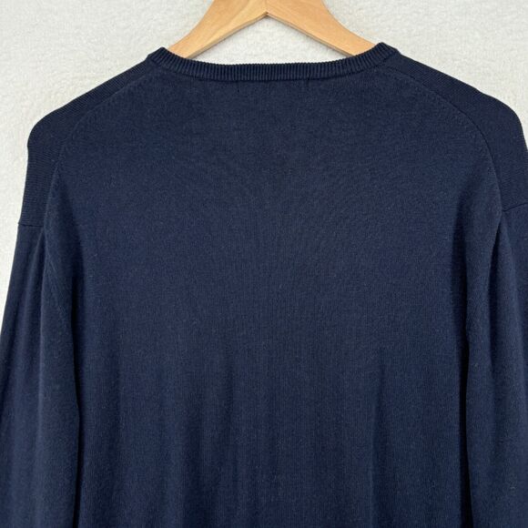 GREYSON Sweater Mens M Cheyenne V-Neck Merino Wool Blend Golf Pullover Blue - Picture 4 of 14